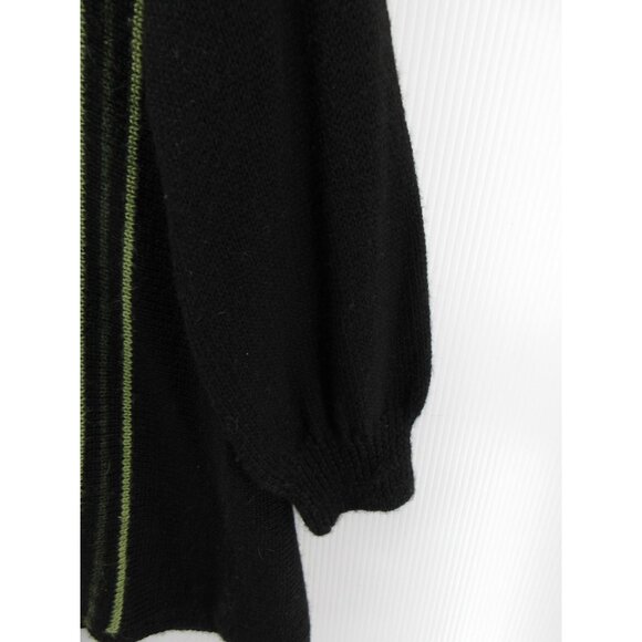 VINTAGE The Sweater Venture Medium Alpaca Cardigan Tunic Hand Knit - Picture 3 of 9
